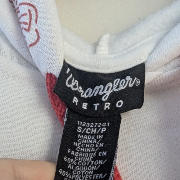 Wrangler - Boot Toss Embroidered oversized hoodie, size S, NWOT - Picture 4 of 4